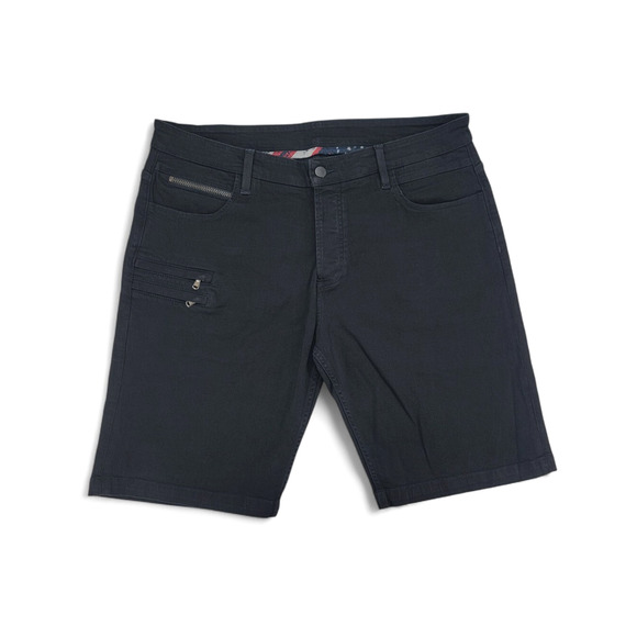 Rockstar Original Men's Black Utility Cargo Shorts Size 30 Zip Pocket Streetwear - Picture 1 of 4